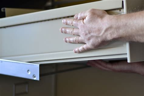 how do you strip the steel on filing cabinet|remove drawers from metal file cabinet.